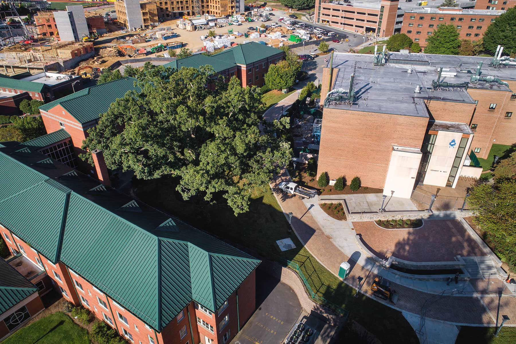 drone view of future Blue Ridge Way