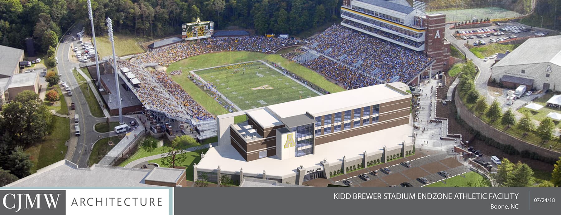 Rendering of north end zone project