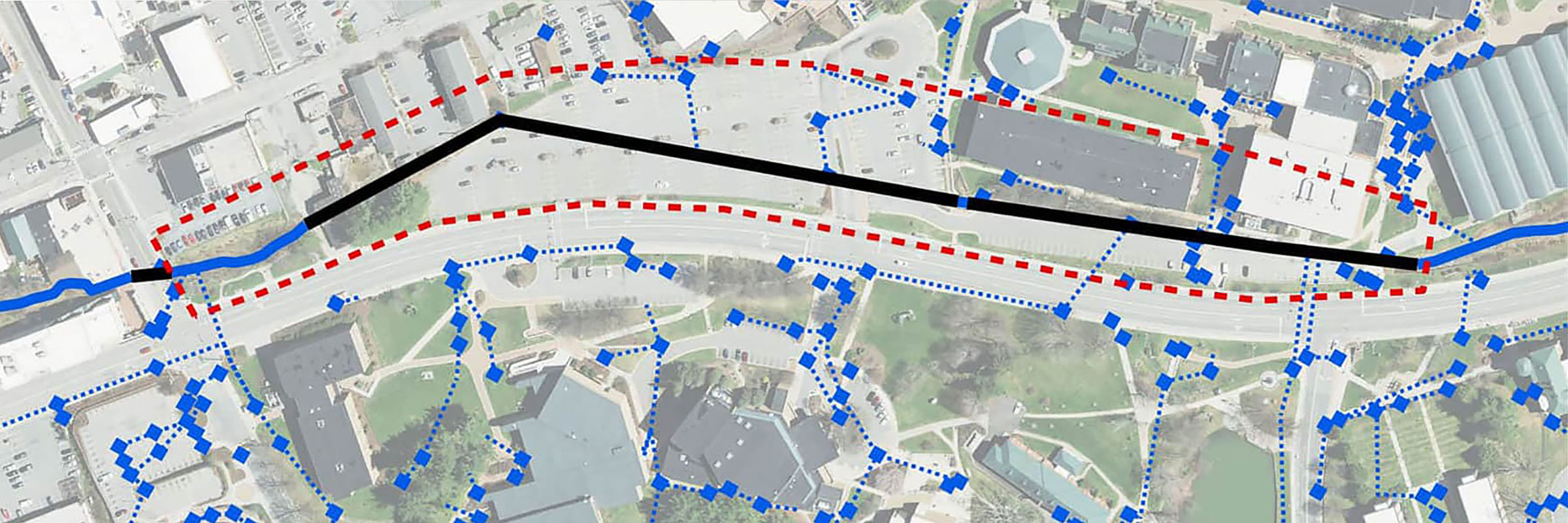 Boone Creek Daylighting map